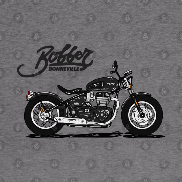 Triumph Bonneville Bobber Black by Hilmay